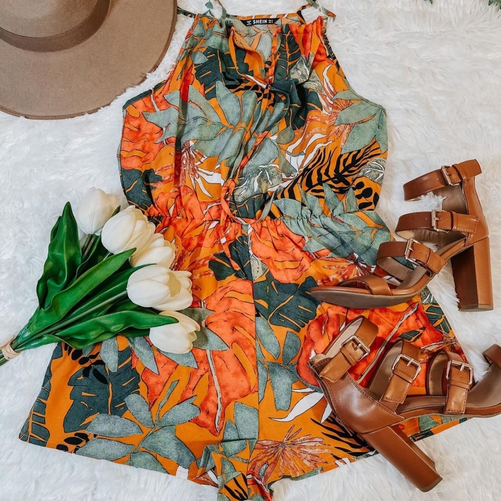 Summery tropical romper